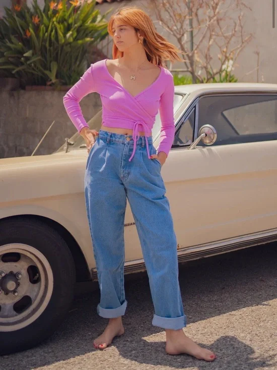 Big Bud Press Denim Hi-Rise Trousers. Size Large. - Picture 1 of 16